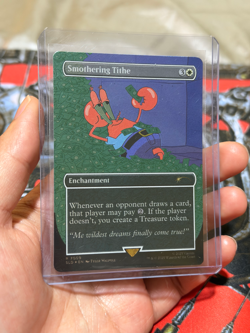 MTG Smothering Tithe (7009) SpongeBob Secret Lair Bonus (Rainbow Foil) - Image 1