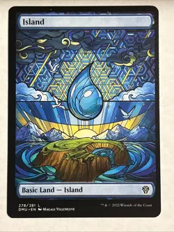 Dominaria United Full Art Stained Glass Lands LOT OF 8 NM - Image 4
