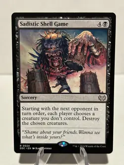 Sadistic Shell Game 24 R Commander: Duskmourn: House of Horror NM MTG - Image 1