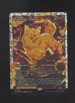 Enduring Courage (Showcase) (Fracture Foil) Duskmourn: House of Horror Foil - Image 1