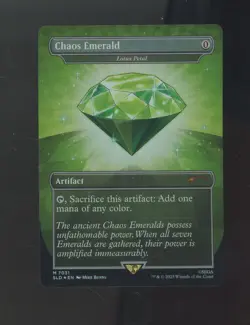 2025 Magic The Gathering SLD EN Sonic The Hedgehog #7031 Chaos Emerald Foil - Image 1