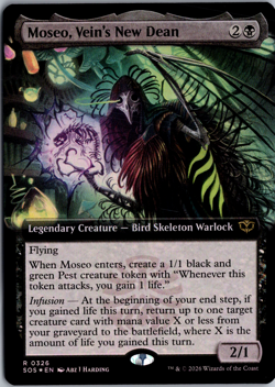 Moseo, Vein's New Dean (Extended Art) R Secrets of Strixhaven 326 NM Foil Magic - Image 1