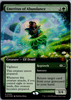 Emeritus of Abundance (Extended Art) M Secrets of Strixhaven 339 NM Foil Magic - Image 1