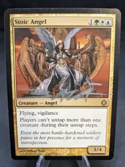 Stoic Angel | MTG Magic Shards of Alara | Artist Signed | LP | A - Image 1