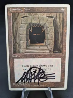 Howling Mine (343) | MTG Magic the Gathering 4th Edition | Artist Signed | HP - Image 1