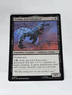 NM Venom, Evil Unleashed, MTG, Marvel's Spider-Man, Magic the Gathering, 71 - Image 1