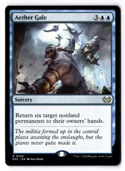 Aether Gale NM* Duskmourn Commander ENGLISH 0109 mtg -UnltdCards - Image 1