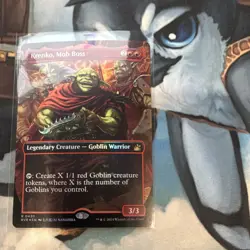 Magic: The Gathering Krenko Mob Boss Ravnica Remastered Rare Foil Borderless - Image 1