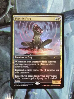 PSYCHIC FROG - Foil - Secrets Of Strixhaven - Store Championship Promo - Image 1