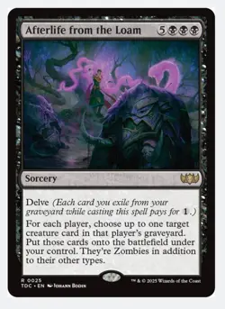 Afterlife from the Loam | MTG TDC | EDH Commander Zombie Reanimate | Rare NEW NM - Image 1