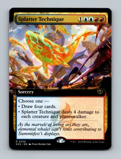 Splatter Technique (Extended Art) 0356 (R) MTG Secrets of Strixhaven (SOS) - Image 1