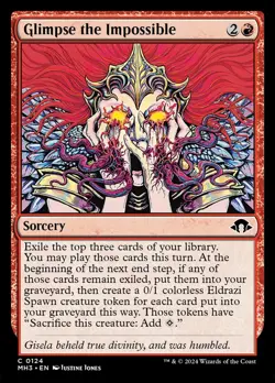 MTG Magic The Gathering Glimpse the Impossible Modern Horizons 3 124 C LP - Image 1