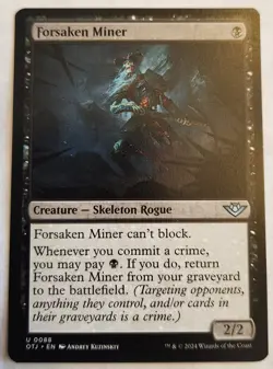 Forsaken Miner Outlaws of Thunder Junction Regular NM+ - Image 1