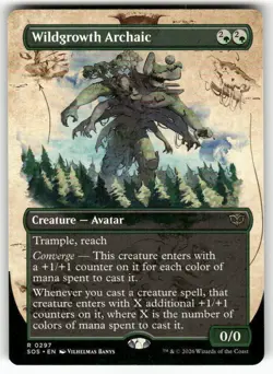 Wildgrowth Archaic (Borderless) 297 NM MTG Secrets of Strixhaven Magic - Image 1