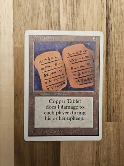 MTG Copper Tablet Unlimited Magic the Gathering - Image 1