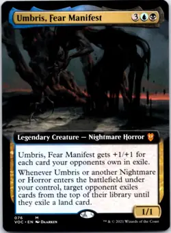 Umbris, Fear Manifest (Extended Art) Commander: Innistrad: Crimson Vow, 76 NM - Image 1