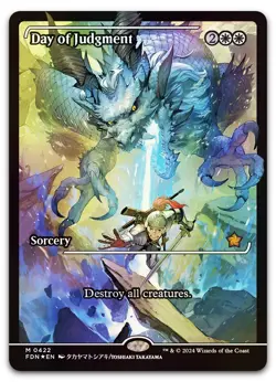 Day of Judgment (Showcase) #422 (Foil) (NM) Foundations FDN Magic MTG - Image 1