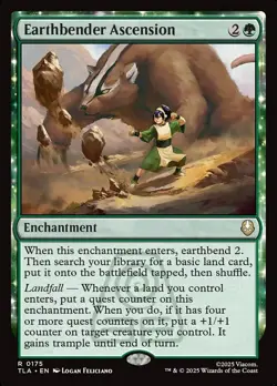 Earthbender Ascension (LP) Avatar: The Last Airbender MTG Magic The Gathering - Image 1
