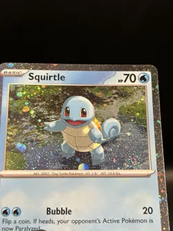 Squirtle 048 (Swirl) - Pokemon Scarlet & Violet Black Star Promo Card - NM - Image 2