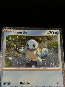 Squirtle 048 (Swirl) - Pokemon Scarlet & Violet Black Star Promo Card - NM - Image 3
