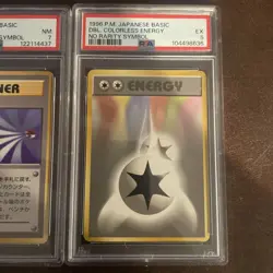 Pokemon 1996 Japanese Base Set No Rarity Lot of 2 Cards (PSA 5, 7) - Image 3
