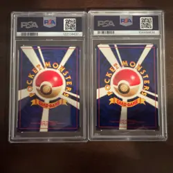 Pokemon 1996 Japanese Base Set No Rarity Lot of 2 Cards (PSA 5, 7) - Image 4