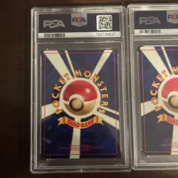 Pokemon 1996 Japanese Base Set No Rarity Lot of 2 Cards (PSA 5, 7) - Image 5