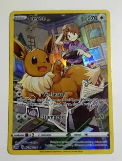 EEVEE - TG11/TG30 - Pokemon Brilliant Stars Trainer Gallery Holo Rare MP - Image 1