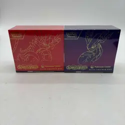 Lot of (2) Pokemon Center Scarlet & Violet Base PC Elite Trainer Boxes SEALED - Image 1