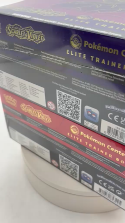 Lot of (2) Pokemon Center Scarlet & Violet Base PC Elite Trainer Boxes SEALED - Image 2