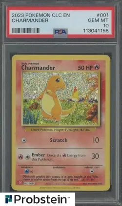 2023 Pokemon CLC EN Classic #001 Charmander PSA 10 GEM MINT - Image 1