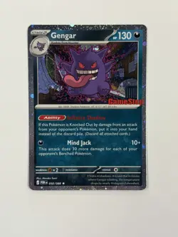 Pokemon TCG Gengar 050/088 Promo GameStop Exclusive Stamped Perfect Order Mint - Image 1