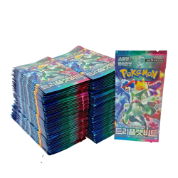 Lot of (100) Pokemon TCG Korean Triple Beat Booster Packs SEALED SV1a Auction #5 - Image 1