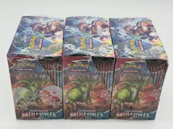 Lot of (3) Pokemon TCG Sword & Shield Battle Styles Booster Boxes SEALED - Image 5