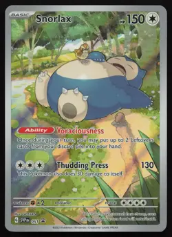 Snorlax 051 Holo Promo Scarlet & Violet 151 ETB Promo Pokemon English NM - Image 1