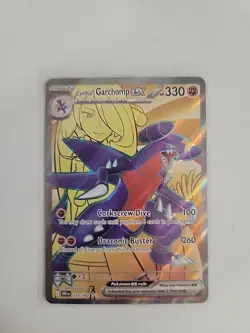 Pokemon TCG Cynthia's Garchomp EX 215/182, NM-Ultra Rare, Destined Rivals - Image 1