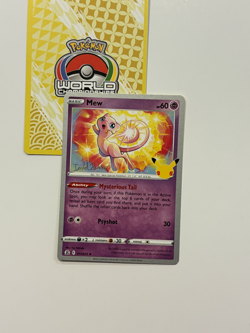 Mew 011/025 2023 World Championships Deck Variant Pokemon NM Celebrations I* - Image 1