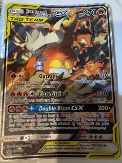 Pokemon TCG Reshiram & Charizard GX SM201 SM Black Star Promo Holo 270 HP - Image 1