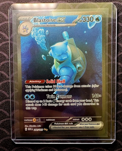 Pokemon Blastoise ex 200/165 Scarlet & Violet 151 Full Art Holo Double Rare - Image 1