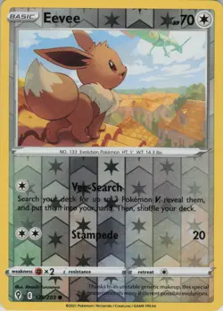 Eevee 125/203 Common Evolving Skies Pokemon Reverse Holo Near Mint - Image 1