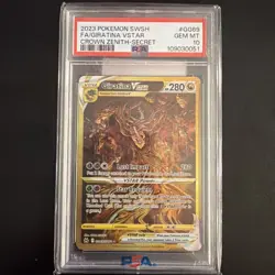 2023 Pokemon SWSH Crown Zenith Giratina VSTAR Galarian Gallery #GG69/GG70 PSA 10 - Image 1
