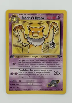 Pokemon Gym Challenge 1st Edition Sabrina's Hypno 56/132 Regular NM - Image 1