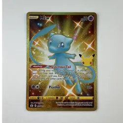 Pokemon TCG Mew 025/025 Celebrations Classic Secret Rare Holo 60 HP English - Image 1