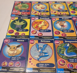 1999 Mewtwo Strikes Back Burger King Promo PokeTrivia Pokemon Cards - Lot Of 17 - Image 1