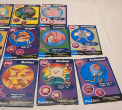 1999 Mewtwo Strikes Back Burger King Promo PokeTrivia Pokemon Cards - Lot Of 17 - Image 3