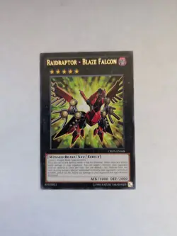 Yugioh Raidraptor - Blaze Falcon CROS-EN048 Rare Unlimited Ed NM - Image 1