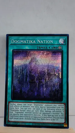 Dogmatika Nation 1st Edition [NM] - Yu-Gi-Oh! RA05 [Secret Rare] - Image 1