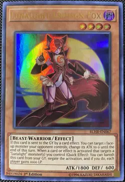 Lunalight Crimson Fox BLHR-EN067 Battles of Legend: Hero's Revenge 1st Ed Yugioh - Image 1