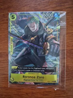 Roronoa Zoro OP07-113 One Piece Promotion Cards Foil NM Sealed OP000022 - Image 1