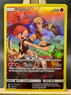 Torkoal Secret Rare Pokemon Trading Card Game SM - Cosmic Eclipse 237/236 NM - Image 1